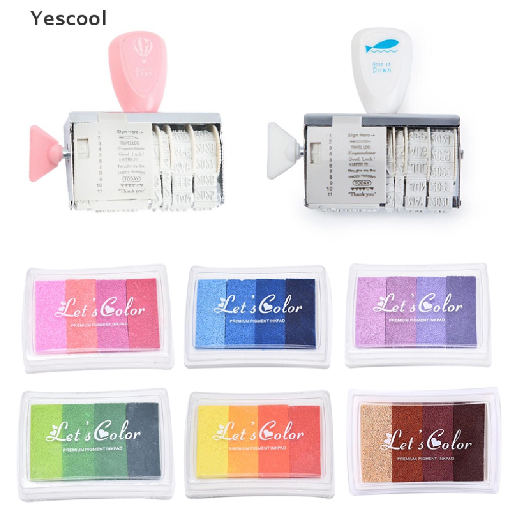 Yes Bantalan Stempel Roller Portable Untuk DIY Scrapbookkartu Ucapan