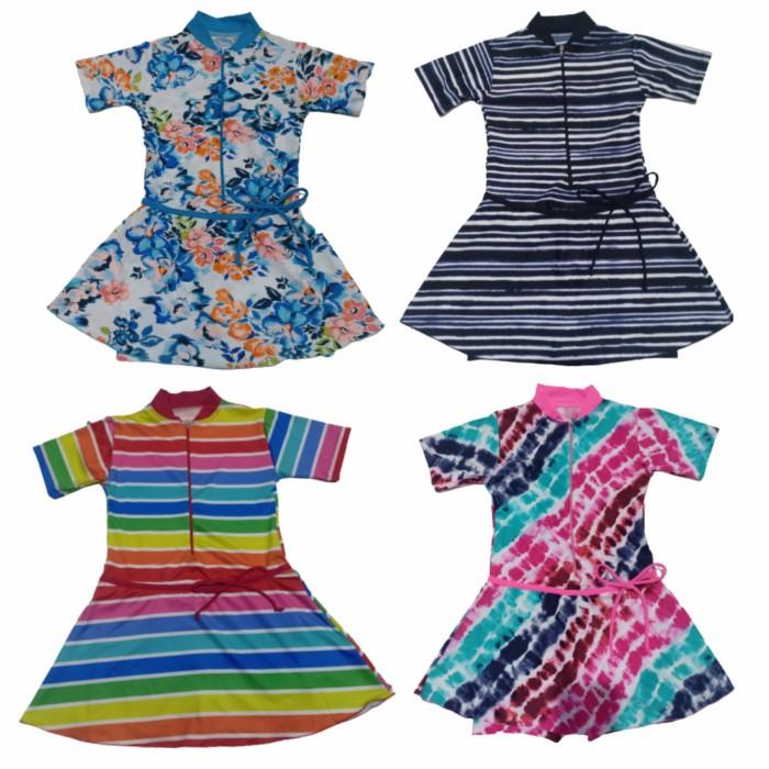 Swima | Baju Renang Anak Perempuan.Baju Renang Rok Anak Perempuan Motif.