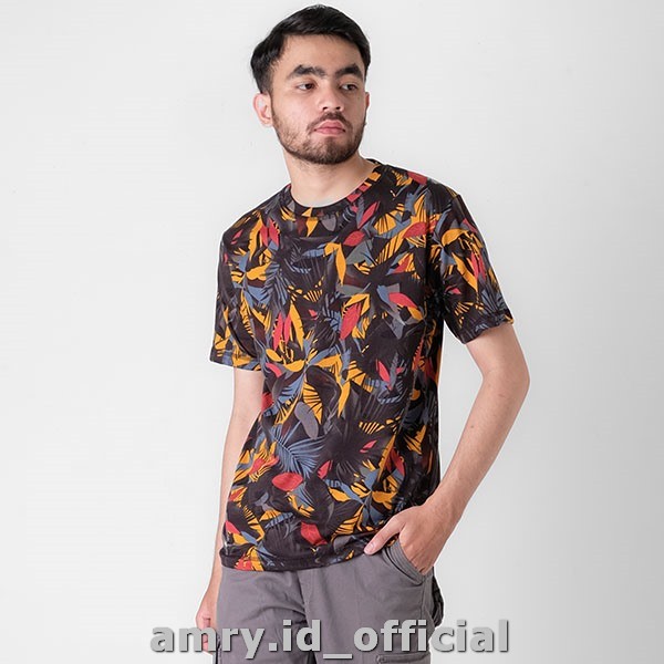 Kaos Printing Pria Amry ID SW 403 Lengan Pendek Pria Motif Abstrak