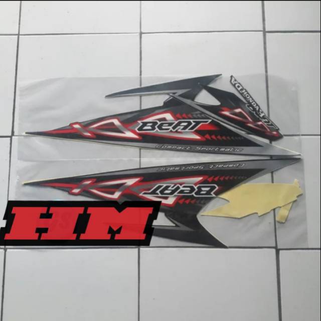 Striping-lis-sticker beat karbu 2012,hitam