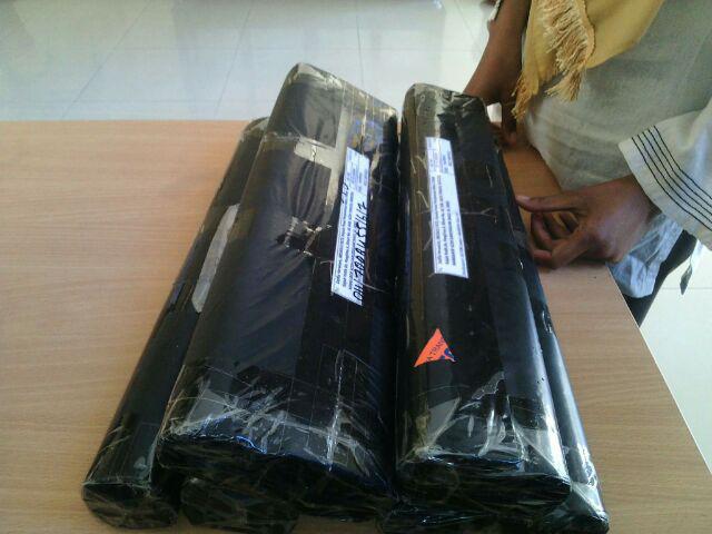 L001ls Wallpaper Sticker Ku - Biru 45cm X 9-10m Wallpaper Dinding