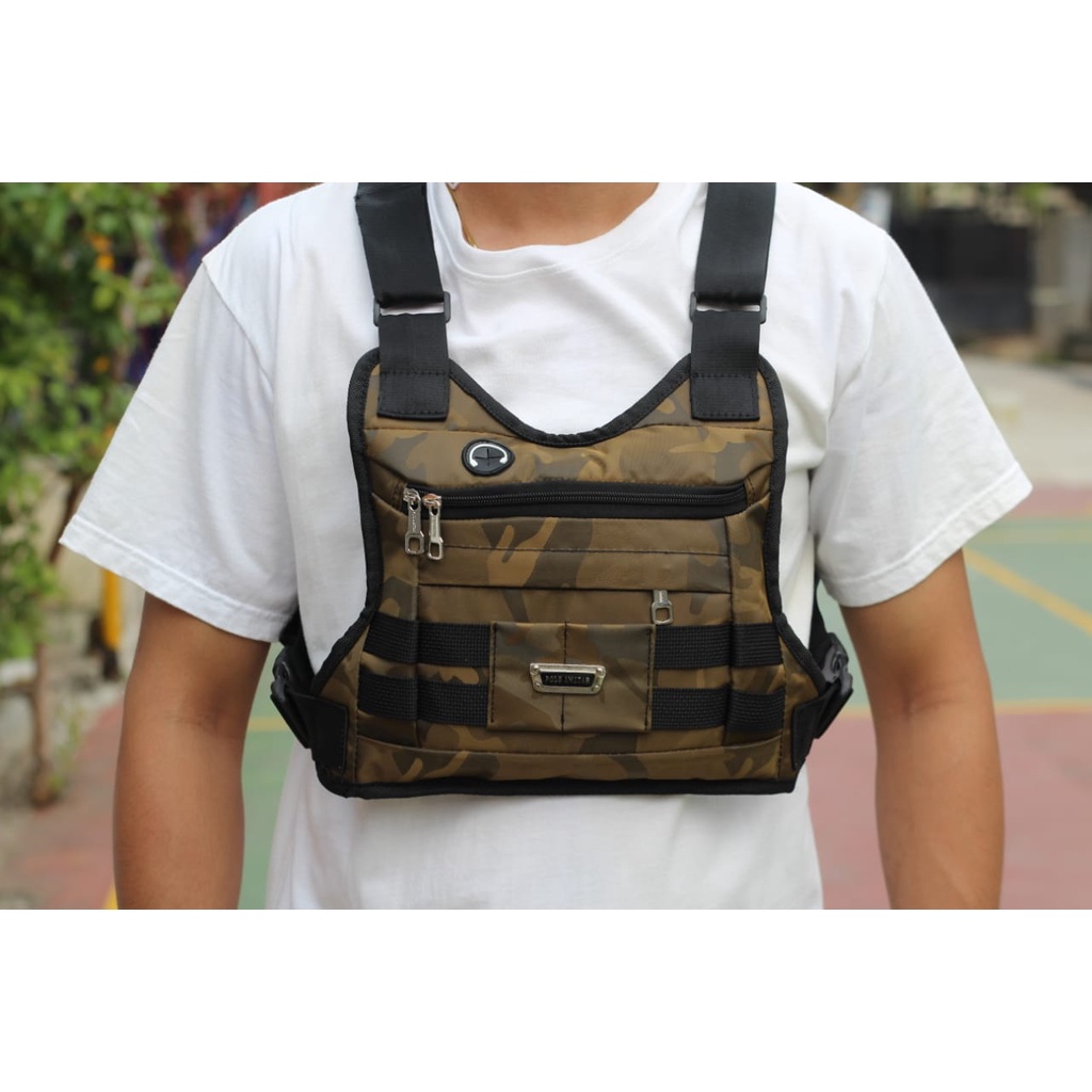 CHEST BAG TAS DADA TACTICAL SPORTY CASUAL TAS ROMPI SERBAGUNA SEPEDA TAS SELEMPANG DADA