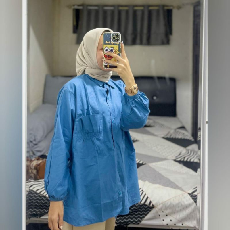 CANTIKA TOP BLOUSE KATUN POPLIN