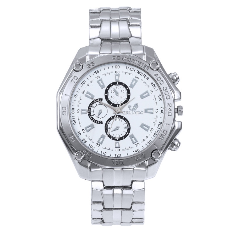 Jam Tangan Pria ORLANDO CLASSIC SILVER SERIES