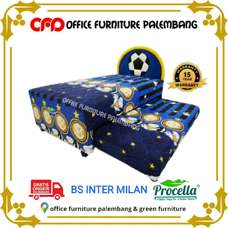 springbed sorong procella inter milan bed dorong matras kasur spring bed sorong