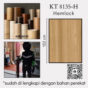 

PVC SHEET LEM OSTIK KERTASIVE HEMLOCK KT 8135 CT5977 PER METER