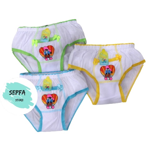 Celana Dalam Anak Perempuan | CD Anak Cewek CD Anak CBL PUTIH | Celana Dalam Anak Murah Bersaku Clab