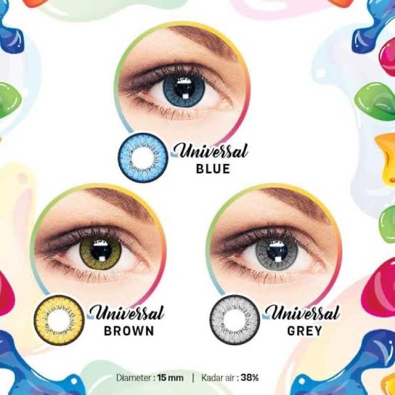 Softlens Gel Luna Universal Ready Normal dan Minus free Lencase Bursasoftlens