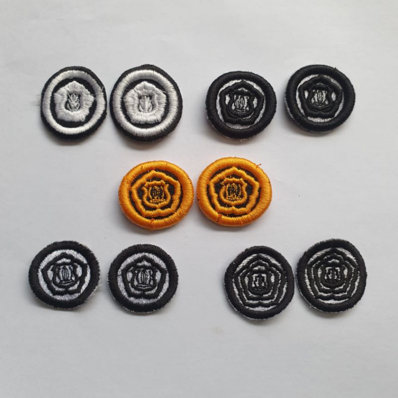Bordir Monogram untuk kerah atribut Satpam