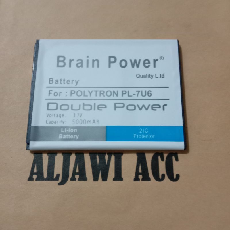 Baterai Bt Batre Battery Polytron Rocket  4G C1 L501 PL-7U6 Double Power Battery Hp