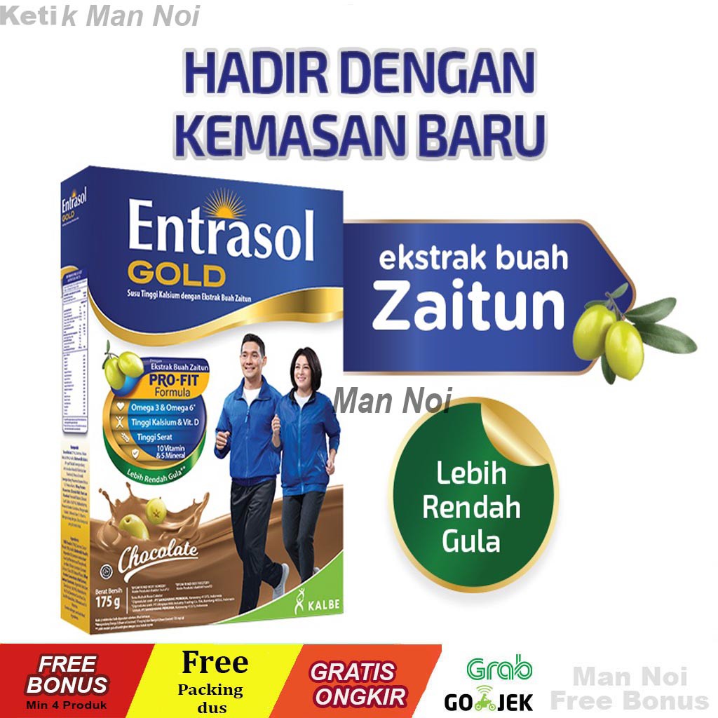 

Susu Entrasol gold coklat 175gr.Untuk kepadatan tulang