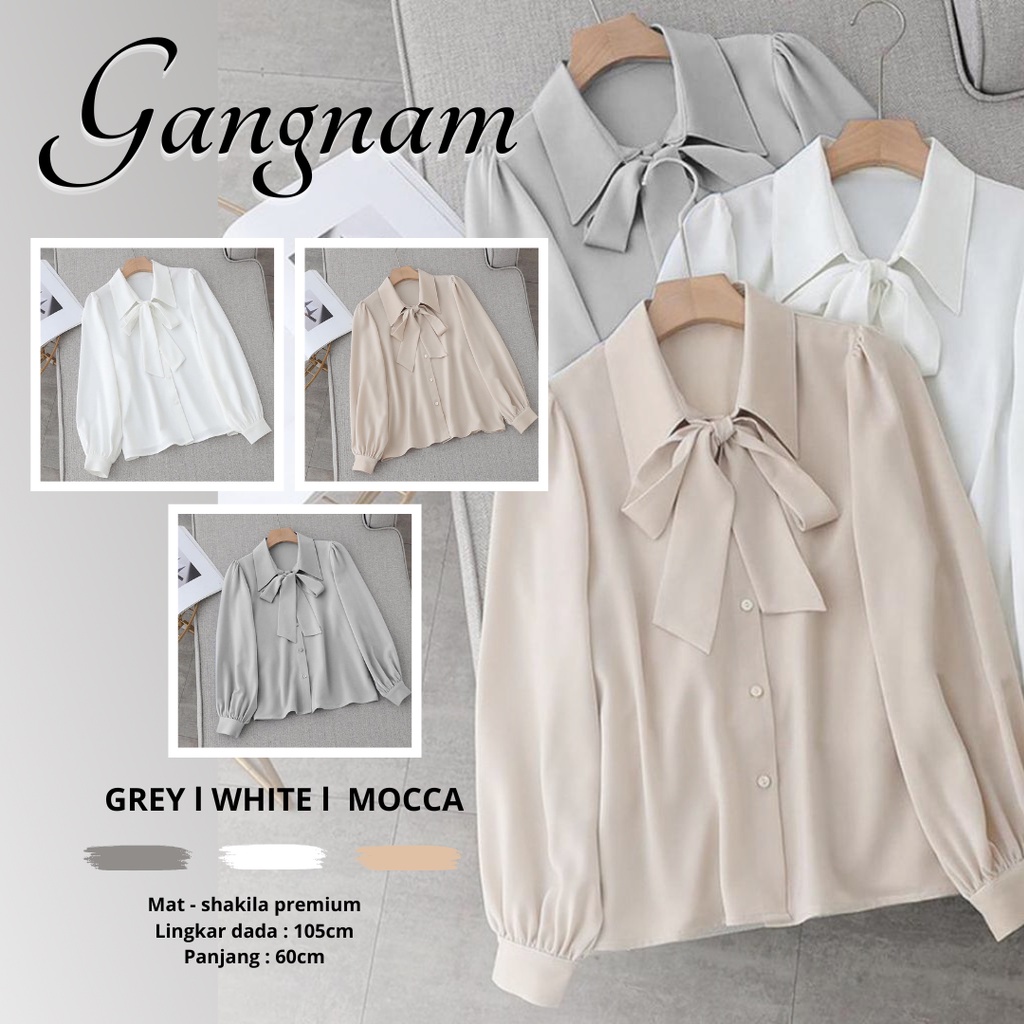 blouse korea / gangnam top / atasan wanita / korean style