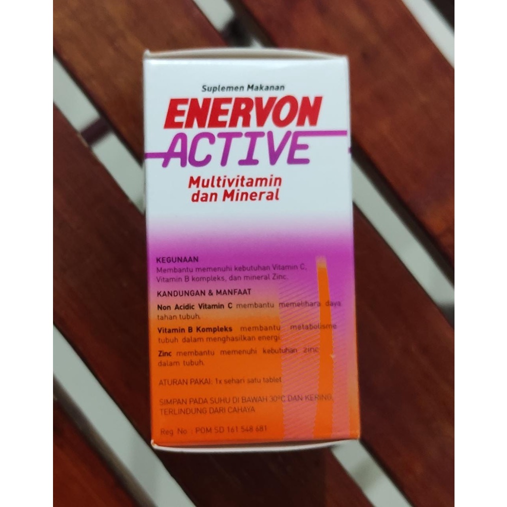 Enervon C Multivitamin / Active 30 Tablet / Zinc / Vitamin C / B Komplek