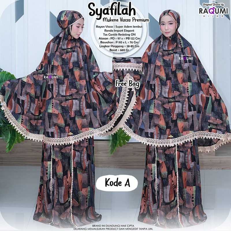 SYAFILAH MUKENA VISCOSE PREMIUM BY ORI RAQUMI HIJAB