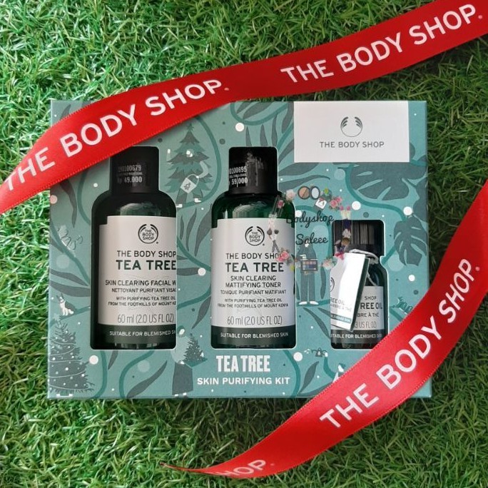 The Body Shop Tea Tree Kit / Tea Tree Facial Wash / Tea Tree Toner / Tea Tree Oil / Gift Set