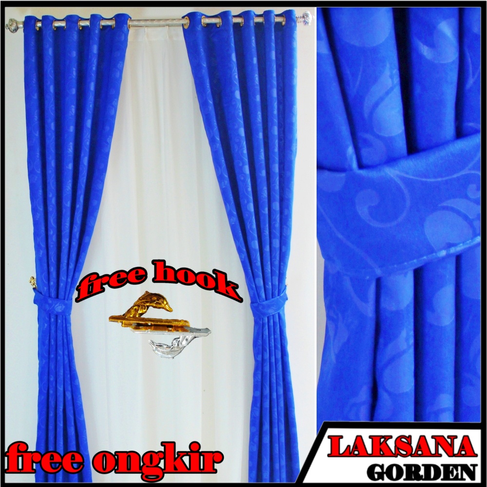 Gorden Jendela Kamar Keluaran Terbaru Model Smokring 5 Gelembung Panjang 2 Meter Warna Ungu Gold Bir
