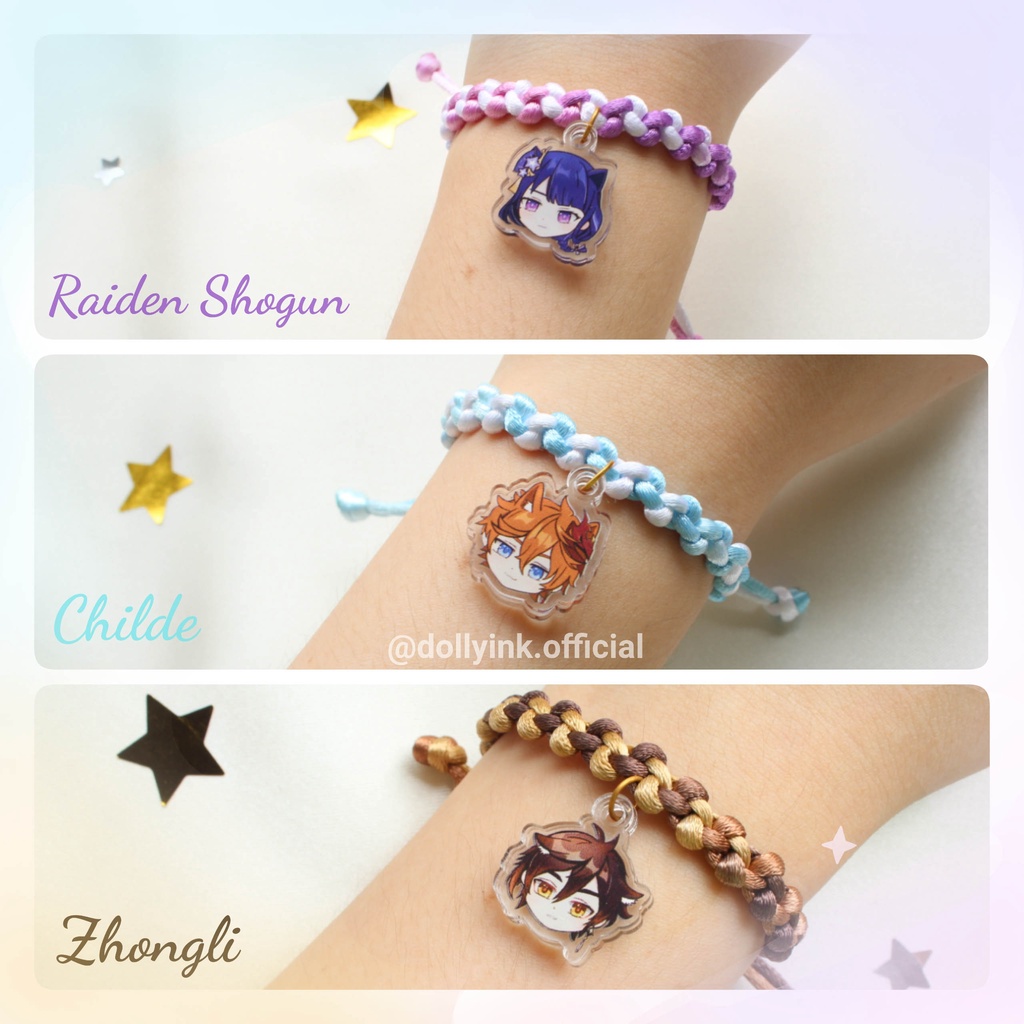 [READY STOCK]Genshin Impact Bracelet by dollyink.official/gelang genshin impact/bracelet genshin imp