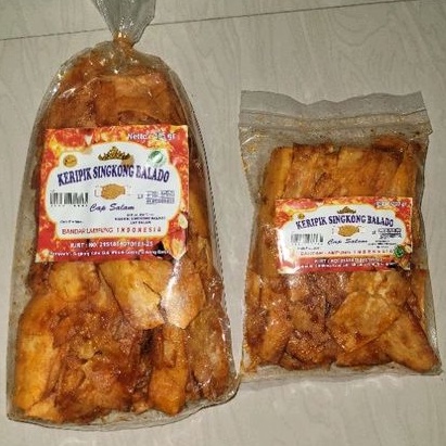 

SANJAI SALAM Keripik singkong balado keipik ubi pedas sanjai cap salam cabe gula pedas manis kecil 250g besar 425gr