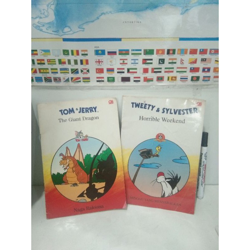 Buku anak preloved second bekas Paket Buku TOM & JERRY, TWEETY & SYLVESTER