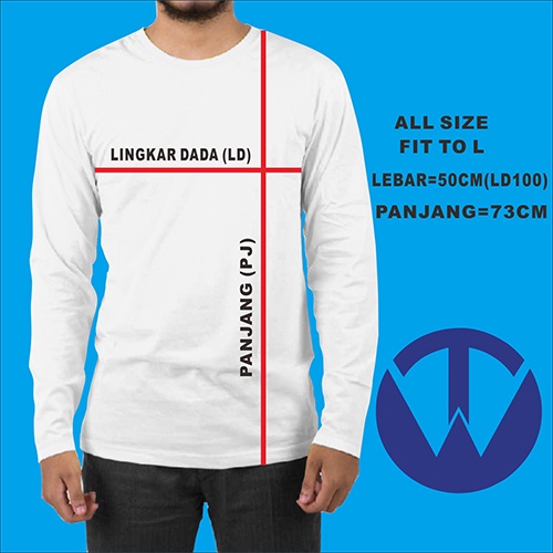 Kaos Lengan panjang Unisex just do it Baju pria lengan panjang kaos distro