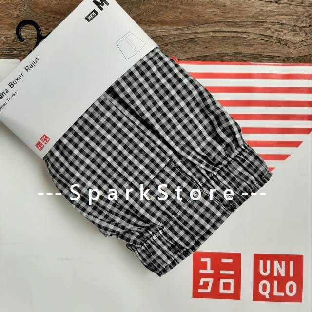  NEW BARU Uniqlo Celana  Dalam Boxer Katun Kotak  Kotak  