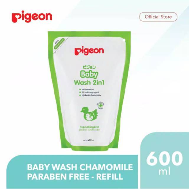 Pigeon Baby Wash 2in1 Chamomile refill 600ml