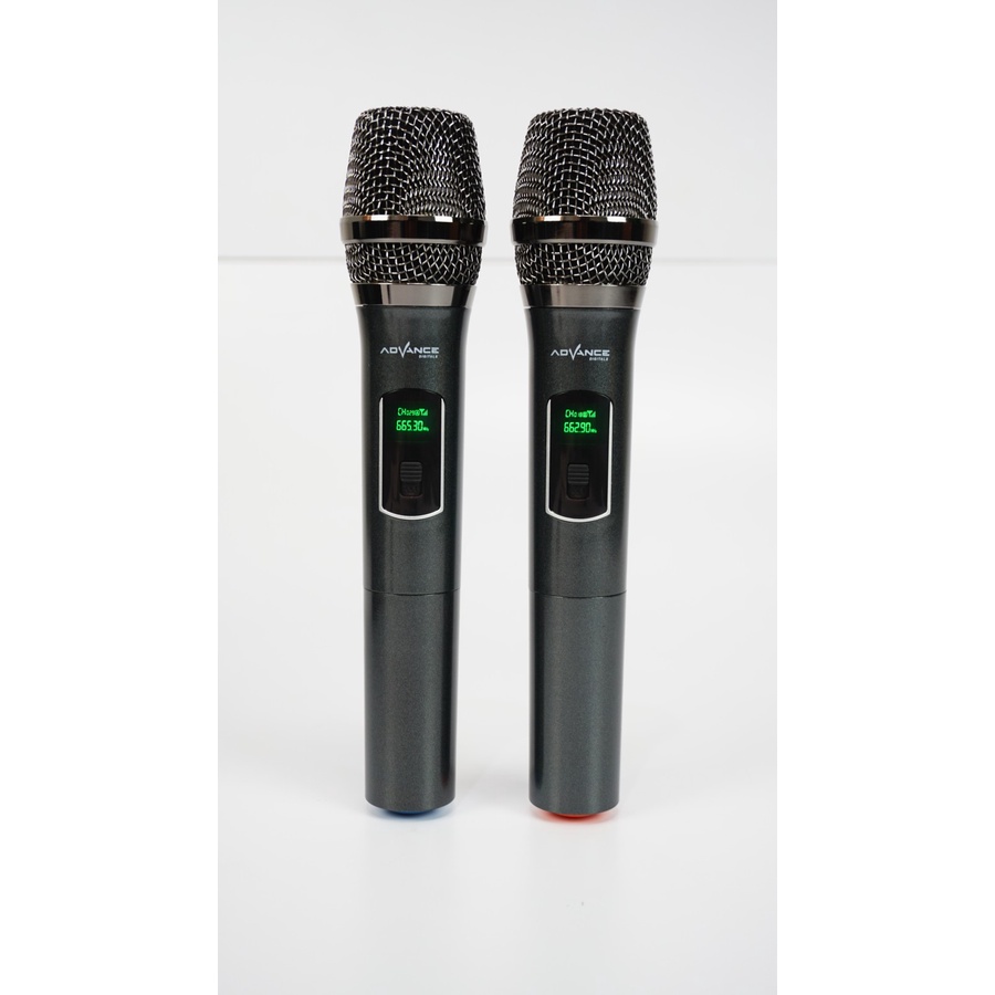 ADVANCE MIC-202 PROFESIONAL DOUBLE MIC WIRELESS MICROPHONE KARAOKE MIK TANPA KABEL