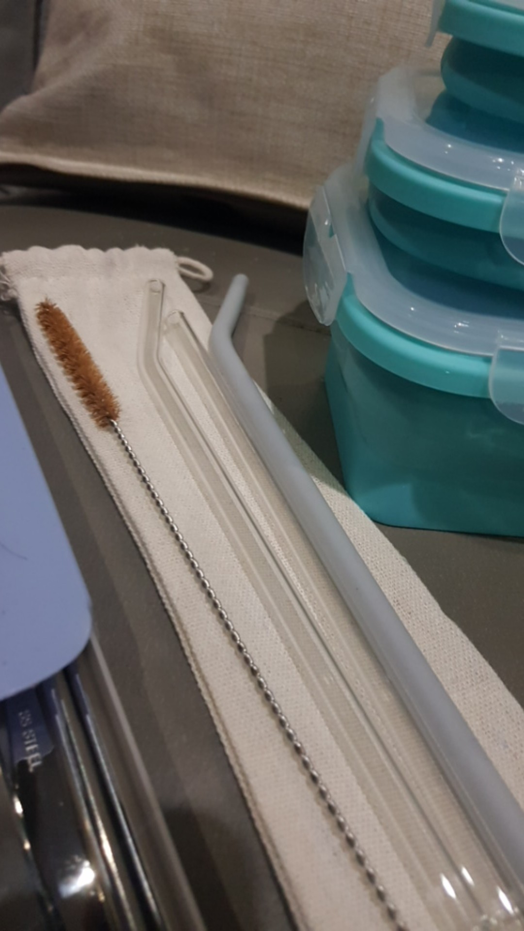 Lilac Sedotan Lipat / Foldable Silicone Straw