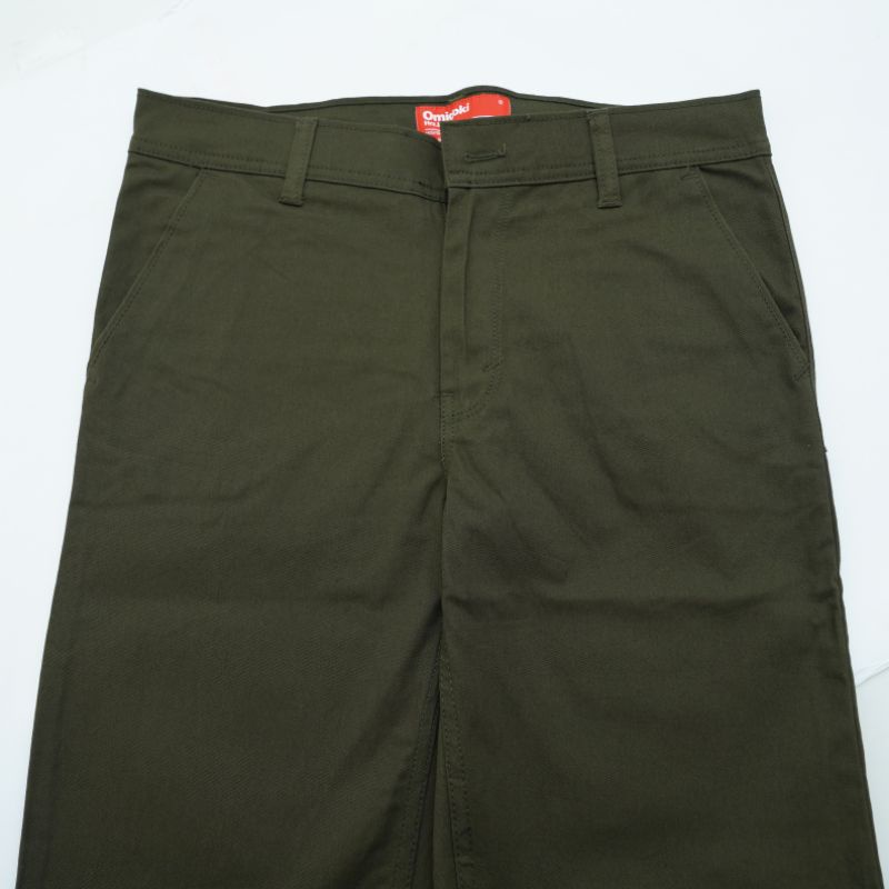 Omidoki Chino Pants Shyla Celana Panjang Pria Olive Chinos Distro