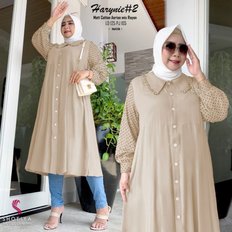 HARYNIE #2 BY SHOFIYA / TUNIK JUMBO POLKADOT