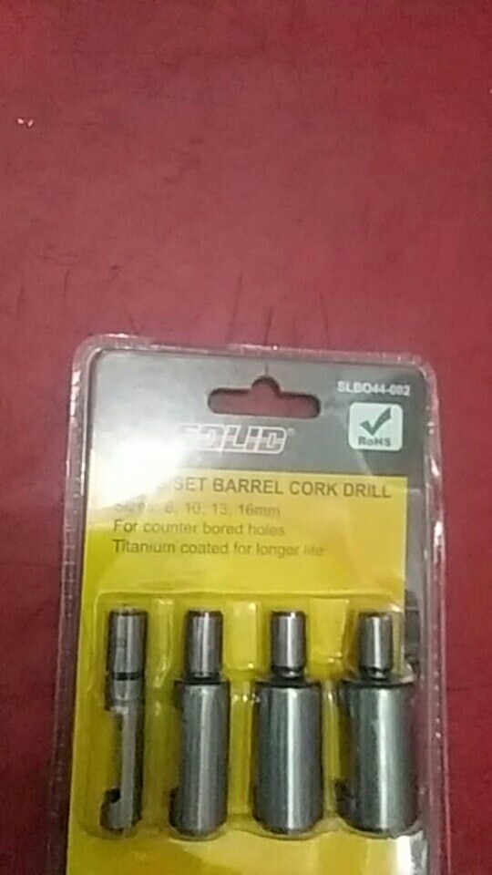 Plug Barrel Cork Drill 4 Set