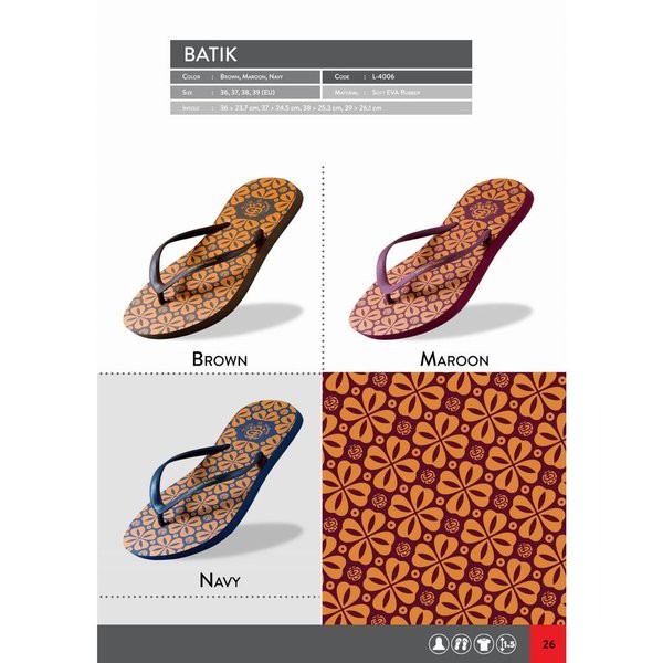 Sandal Megumi Wanita Batik