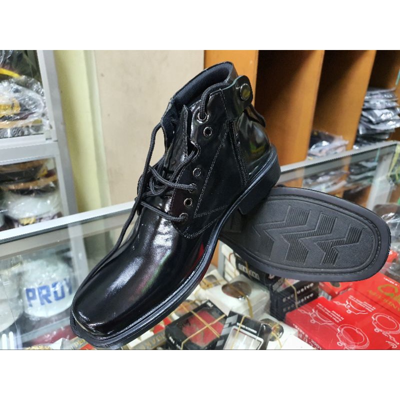 Sepatu Pdh Tni | Sepatu Pdh Polisi Kilap | Sepatu Tali Sleting Lux | sepatu pdh Security