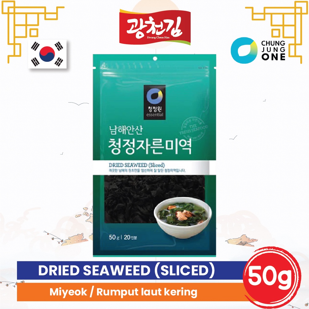 

KC. Daesang chung jung one Miyeok /Dried Seaweed 50g/Rumput Laut Kering Korea