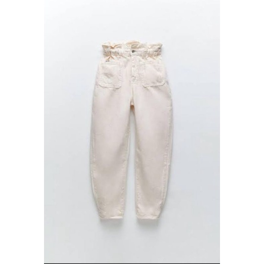 Zara Baggy Paperbag Jeans