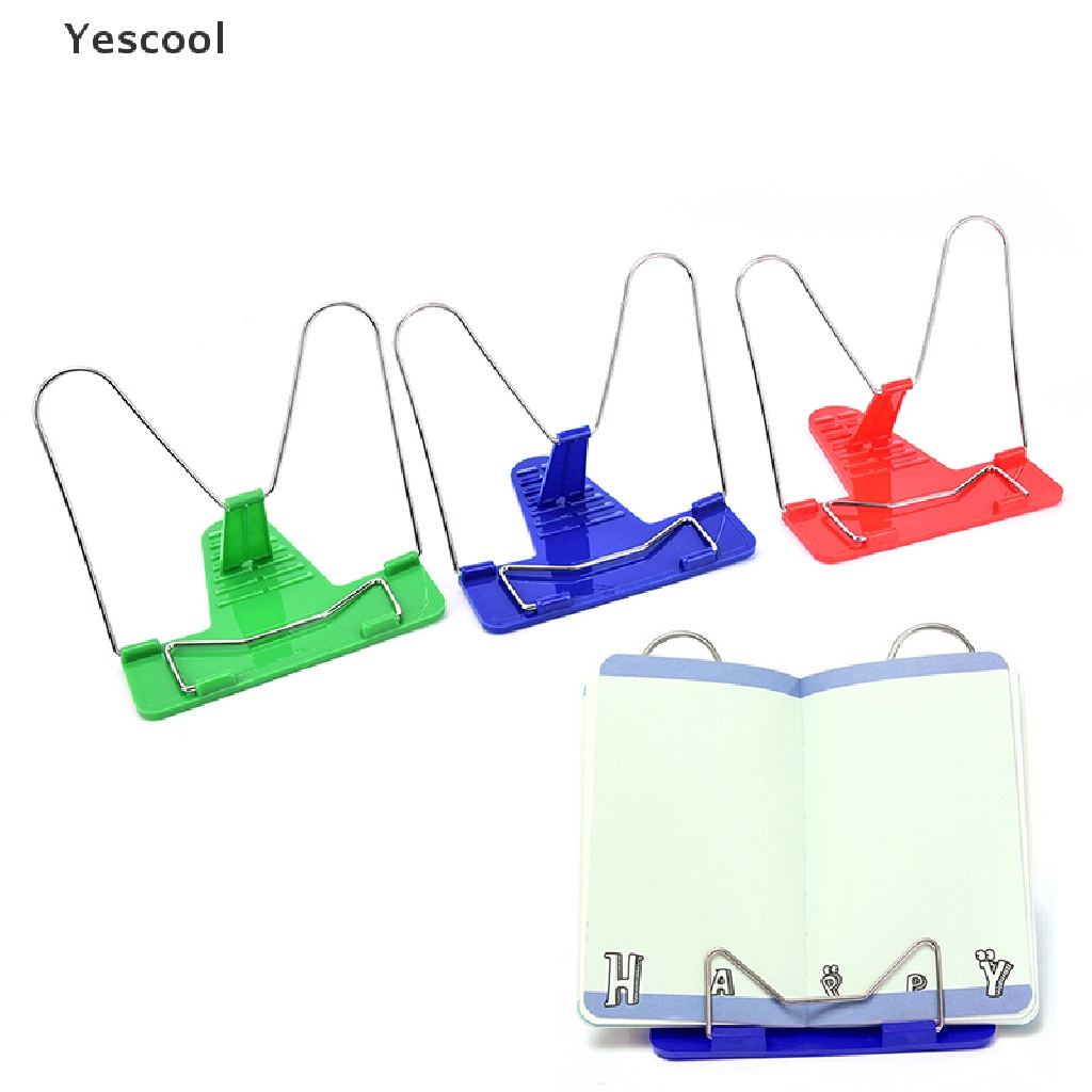 Yescool 1Pc Adjustable Angle Portable Reading Book Stand Text Book Document Holder .