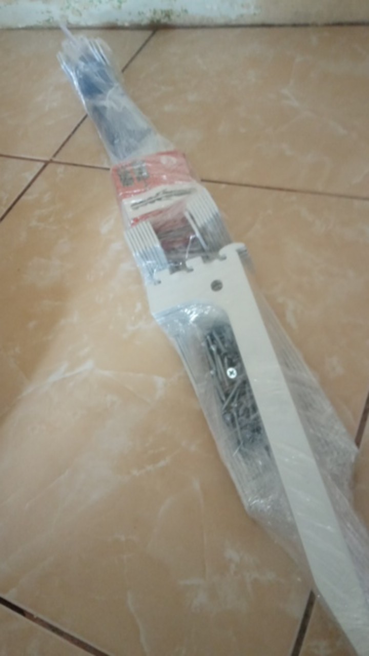 Tiang Bracket Putih 90cm Braket Penyangga Rak Anddisplay