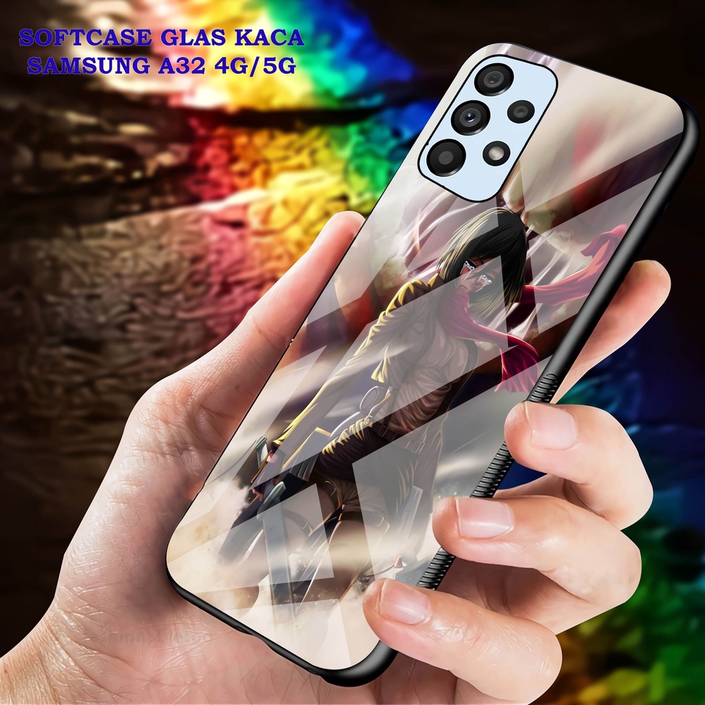 Softcase Glass Kaca SAMSUNG A32 [4G]- Case Hp Pelindung Handphone SAMSUNG A32 [5G] [ A36]