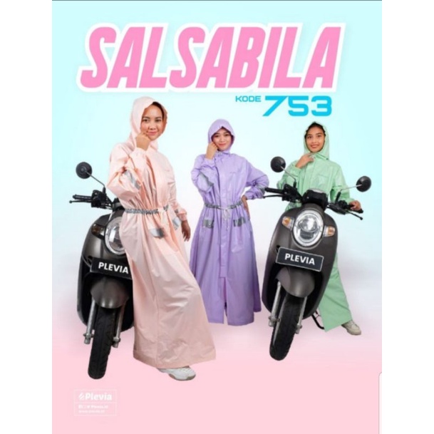 Jas Hujan Wanita Gamis Muslimah Hijaber Syari Rok Plevia SALSABILA 753