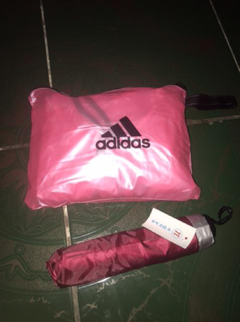 Payung Lipat Tiga Nagoya Model Polos Lapis Silver Dalam Anti Radiasi Matahari/ultraviolet