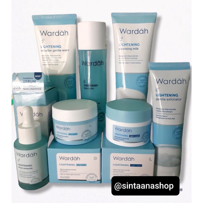 Wardah Lightening Paket Lengkap | Wardah Lightening Paket Skincare Murah