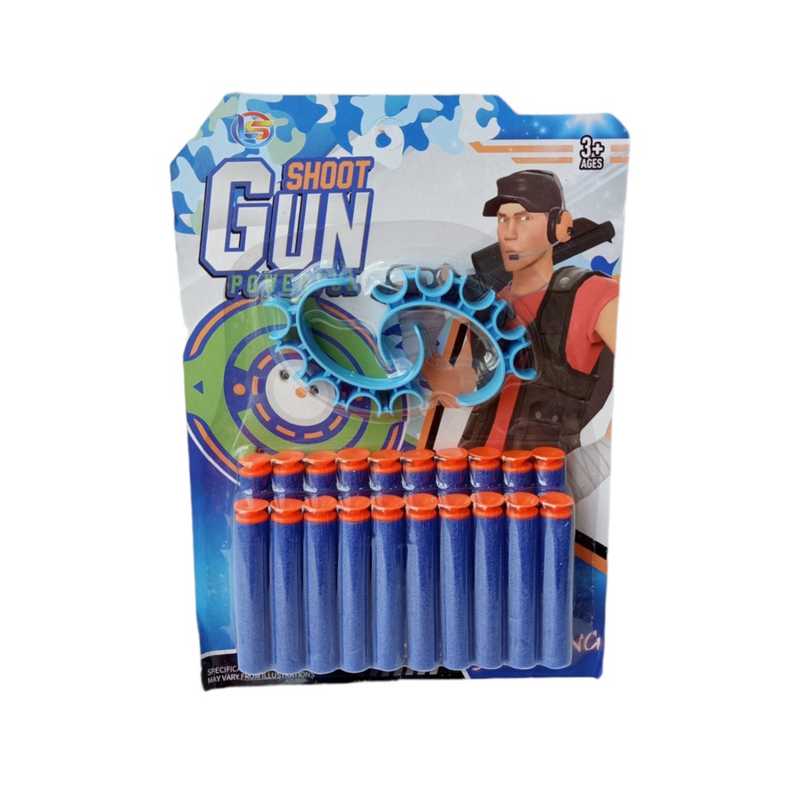 Mainan Anak Laki-laki  PELURU BUSA DARTS Soft Bullet Biru LG 9 Peluru Pistol Mainan Murah