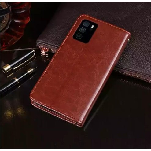 Oppo A16 Wallet case leather case premium