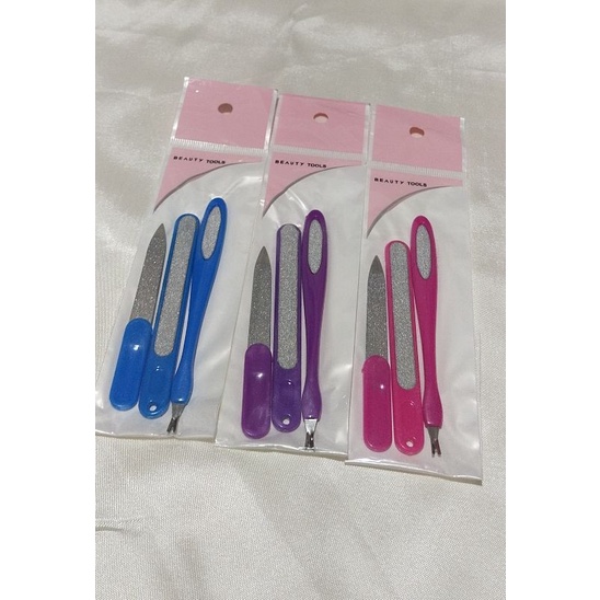 Vinztstore - Alat Medipedi Set Menicure Pedicure Set isi 3 / Alat Kikir Kuku / Alat Asahan Kuku