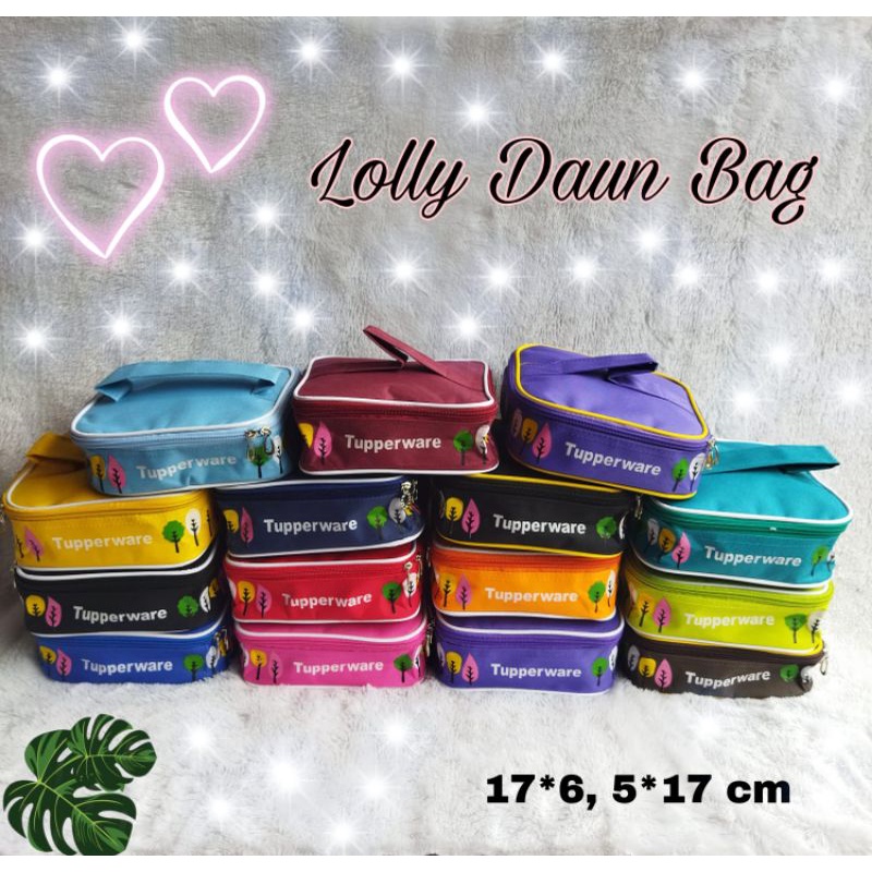 Tas bekal Lolly motif  Daun / Tas Lolly tupp / tas bekal Anak