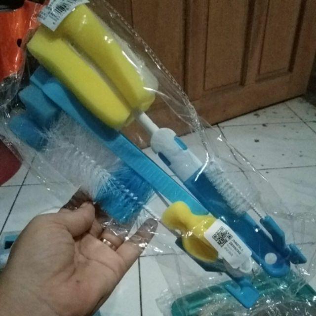 [bayar Di Tempat]5pcs / Set Sikat Pembersih Botol Susu Bahan Stainless Steel
