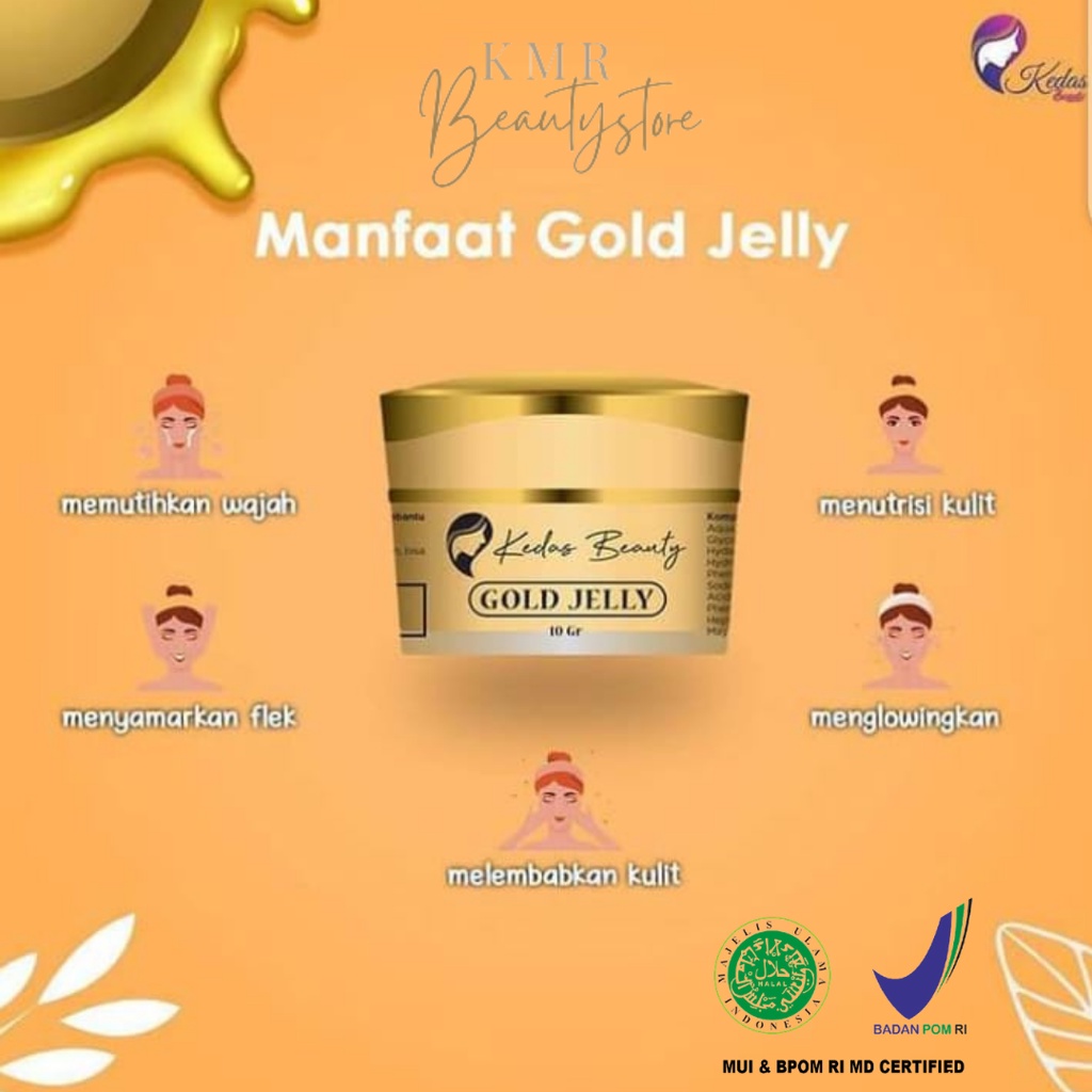 Gold Jelly By Kedas Beauty Perawatan Wajah Glowing Original BPOM