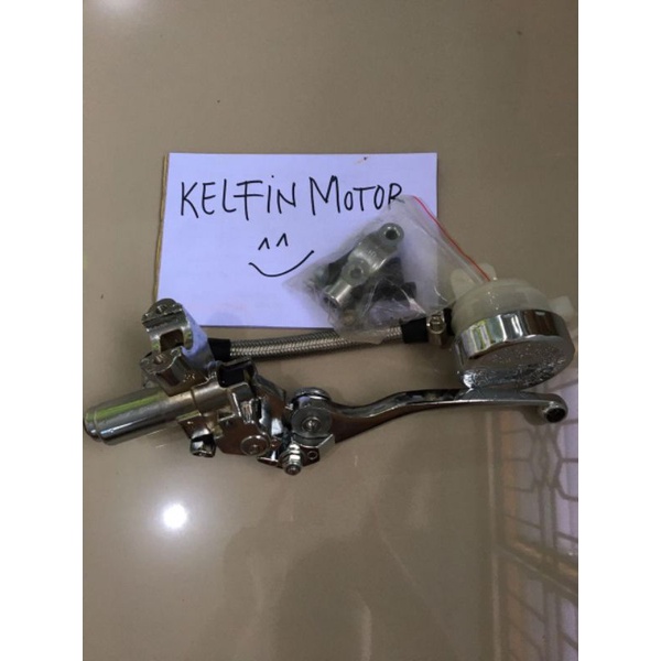 MASTER REM ATAS TABUNG BESAR TUTUP CHROME KANAN UNIVERSAL RX KING NINJA SATRIA FU MATIC BEAT VARIO S