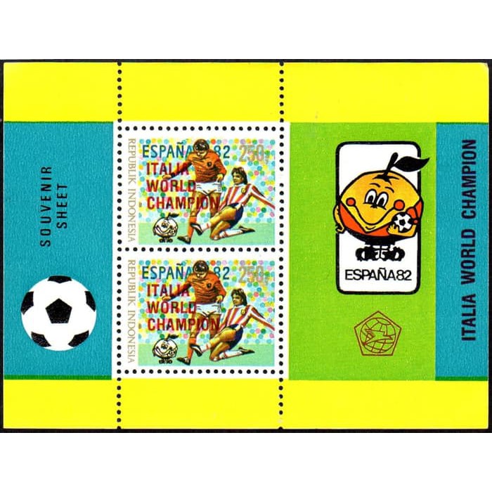 

SOUVENIR SHEET 1983 - SS-054 OP MERAH - ITALIA WORLD CHAMPION