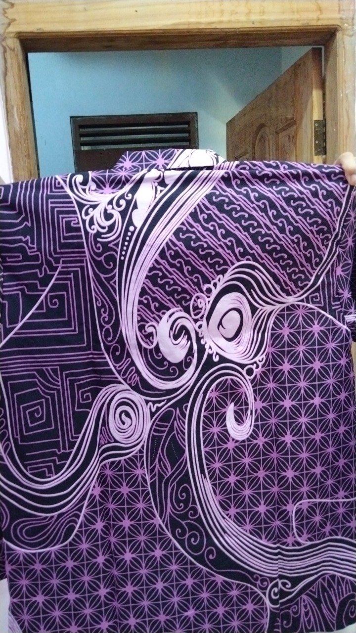 Batik Vio Abstrak Full Furing Katun Halus Primisima Size M-xxl Asli Solo